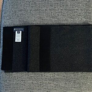Brooks Brothers Charcoal Wool Scarf